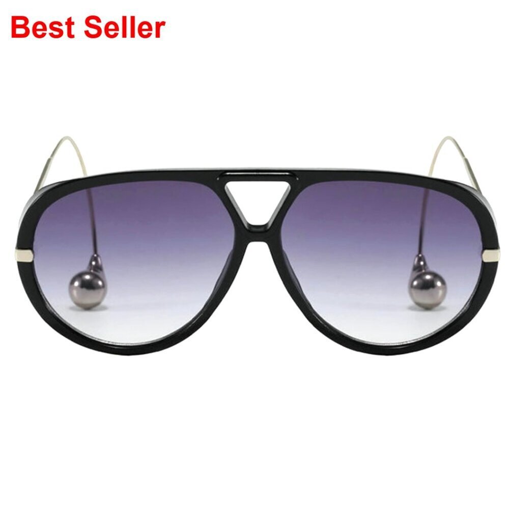 Oversized Pilot Shield Sunglasses Women Luxury Big Frame UV400 Protection